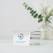 Comptable financier | Carte de visite classeur (Debout devant)