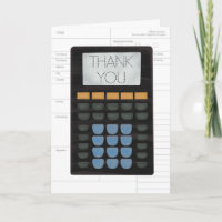 Comptable fiscal Carte de remerciements comptable
