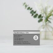 Comptable fiscal Cartes de visite CPA (Debout devant)