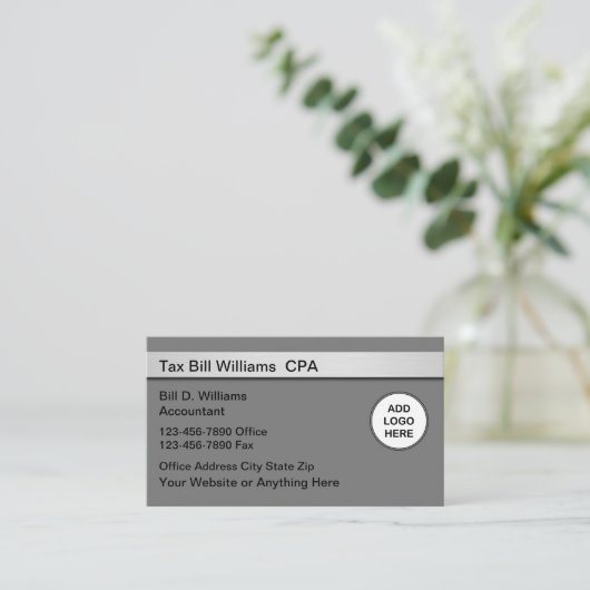 Comptable fiscal Cartes de visite CPA (Debout devant)