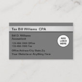 Comptable fiscal Cartes de visite CPA (Devant)