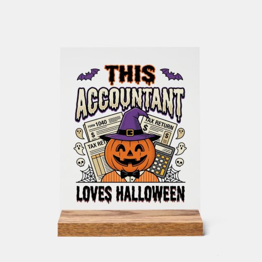 Comptable Halloween Drôle Saison fiscale effrayant (Recto)