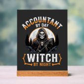 Comptable Halloween le jour Sorcière la nuit Desig (Neutre)