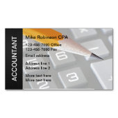 Comptable Magnets Cartes de visite modernes (devant)