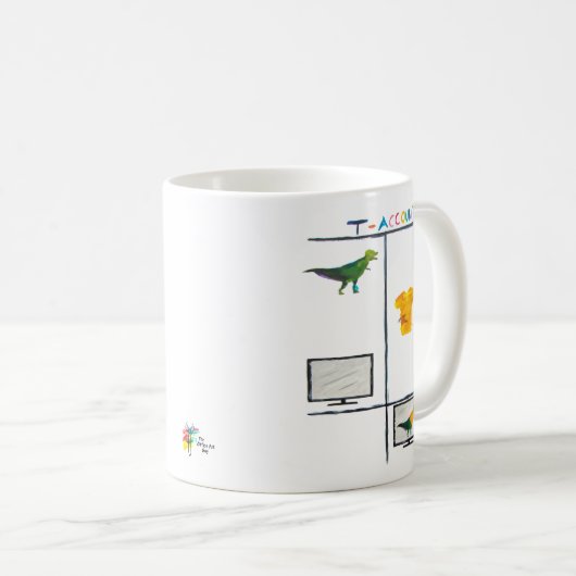 Comptable Mug T Rex T Compte Comptable Cadeau (Devant droit)