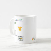 Comptable Mug T Rex T Compte Comptable Cadeau (Devant gauche)