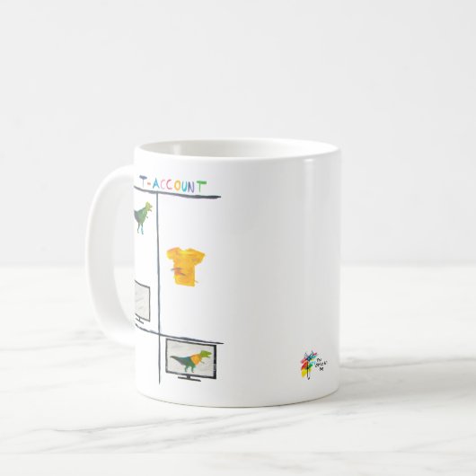 Comptable Mug T Rex T Compte Comptable Cadeau (Devant gauche)