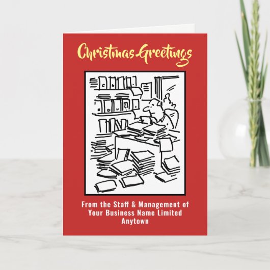 Comptable ou comptable agréé Carte de Noël (Devant)