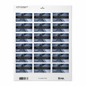 Comptable photo noir et blanc - Étiquette d'entrep (Feuille entière)