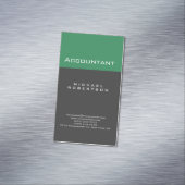 Comptable Sea Green Grey Chubby Carte de visite (In Situ)