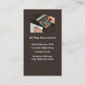 Comptable simple CPA Theme Cartes de visite (Devant)