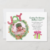 Comptage Bénédictions naissance PHOTO Faire-part N (Devant)