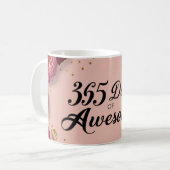 Compte à rebours d'anniversaire fleuri tasse de ca (Devant gauche)