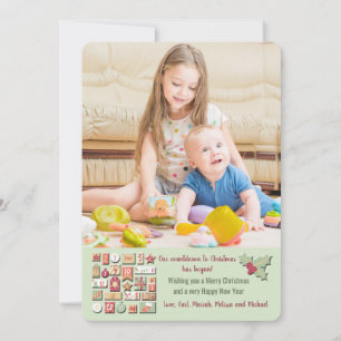 Compte à rebours de la carte de Noël