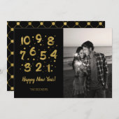 Compte à rebours de l'or de Faux Carte photo du No (Devant / Derrière)