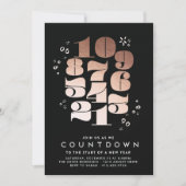 Compte à rebours - Nouvel An Eve Party Invitation (Devant)