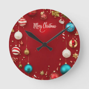 Compte à rebours pour Noël : horloge murale festiv