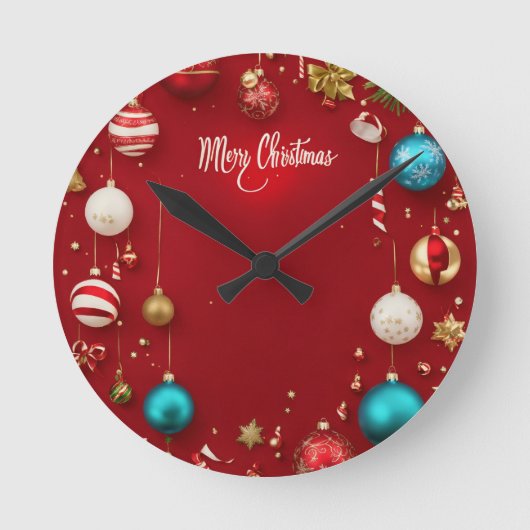 Compte à rebours pour Noël : horloge murale festiv (Recto)
