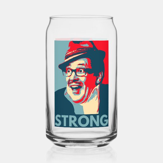 Compte Arthur Strong en verre imprimé (Recto)