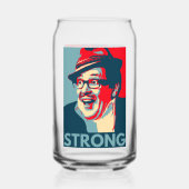 Compte Arthur Strong en verre imprimé (Verso)