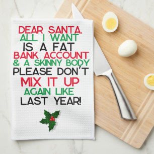 Compte de banque de graisse, Serviettes de cuisine