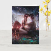 Compte de la carte de voeux d'étoiles (Fleur jaune)