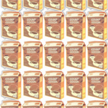 Compter Coca Cereal Box (feuille) autocollants de 