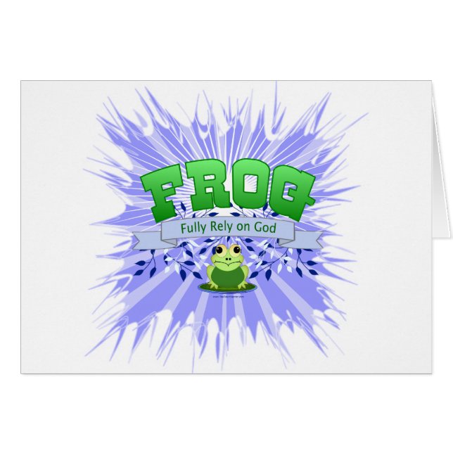 Compter entièrement sur Dieu (Devant horizontal)