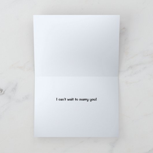 Compter la carte préMariage Waves (Intérieur)