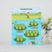 Compter la feuille de calcul des grenouilles pour (Debout devant)