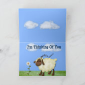 "Compter les moutons" Penser à votre carte de voeu (Intérieur)