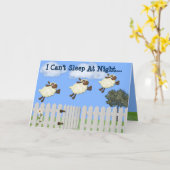 "Compter les moutons" Penser à votre carte de voeu (Fleur jaune)