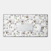Compter les moutons sur fond blanc (Clavier et souris)