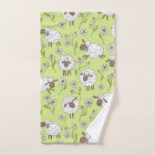 Compter les moutons sur le vert de rosée miel (Serviette à main)