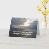 Compter Les Vagues Que Je T'Aime Carte (Fleur jaune)