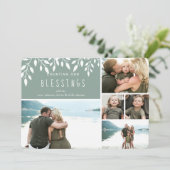 Compter nos bénédictions Carte de collage photo de (Debout devant)