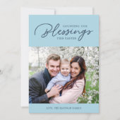 Compter nos bénédictions | Carte photo de Pâques | (Devant)