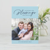 Compter nos bénédictions | Carte photo de Pâques | (Debout devant)