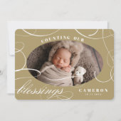 Compter Nos Bénédictions Faire-part de naissance d (Devant)