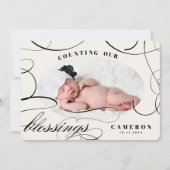 Compter Nos Bénédictions Faire-part de naissance d (Devant)