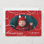 Compter Nos Bénédictions Faire-part de naissance d (Devant)