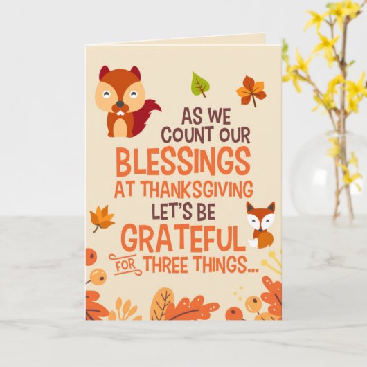 Compter notre carte de bénédictions (Fleur jaune)