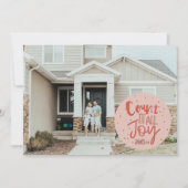 Compter tout la joie Noël carte photo (Devant)