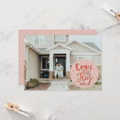 Compter tout la joie Noël carte photo (Devant/Arrière en situation)