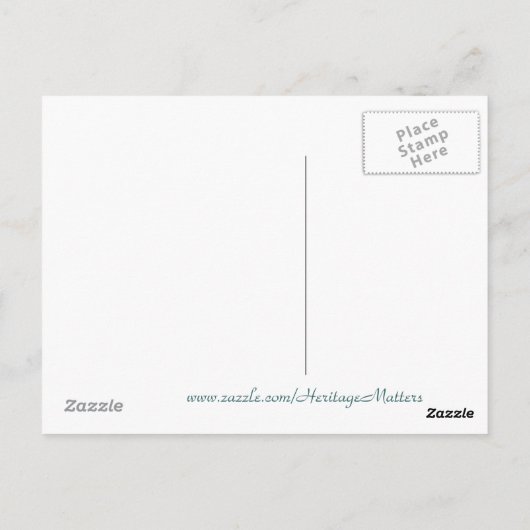 Compter votre carte postale Bénédictions (Dos)