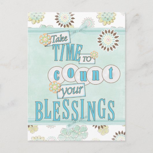 Compter votre carte postale Bénédictions (Devant)