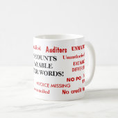 Comptes Payables Lire Des Mots ! Joke Mug (Devant droit)
