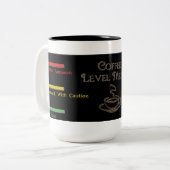Compteur de niveau café Mug café noir (Devant gauche)