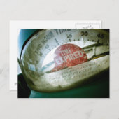 Compteur de stationnement rétro 01 Carte postale (Devant / Derrière)