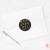 Compteur Faux Gold Foil Happy New Year Sticker (Enveloppe)